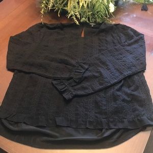 NWOT Lucky Brand XL Ruffled Blouse